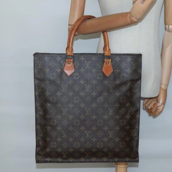 LOUIS VUITTON Monogram Sac Plat Hand Bag M51140 LV Auth 138439 - Picture 14 of 15